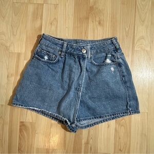 American Eagle Light Wash High Rise Denim Skort Women's Size 0